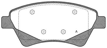 Комплект тормозных колодок (OPEN PARTS: BPA0976.20)