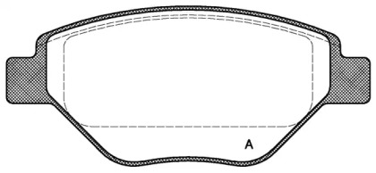 Комплект тормозных колодок (OPEN PARTS: BPA0977.00)