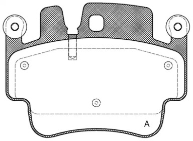 Комплект тормозных колодок (OPEN PARTS: BPA0982.00)