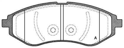 Комплект тормозных колодок (OPEN PARTS: BPA0986.00)