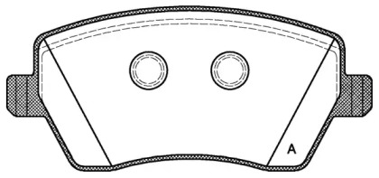 Комплект тормозных колодок (OPEN PARTS: BPA0987.00)