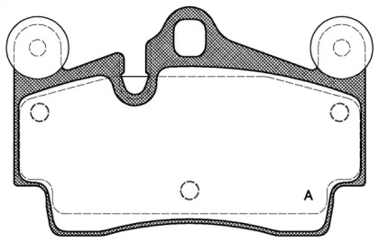 Комплект тормозных колодок (OPEN PARTS: BPA0996.00)