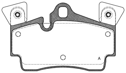 Комплект тормозных колодок (OPEN PARTS: BPA0996.10)