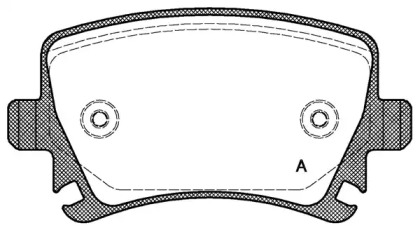 Комплект тормозных колодок (OPEN PARTS: BPA1031.00)