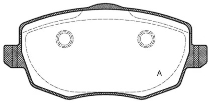 Комплект тормозных колодок (OPEN PARTS: BPA1099.00)