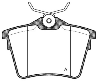 Комплект тормозных колодок (OPEN PARTS: BPA1103.00)