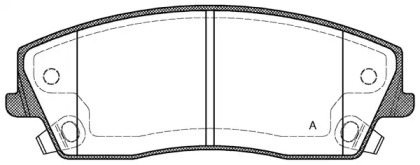 Комплект тормозных колодок (OPEN PARTS: BPA1126.08)