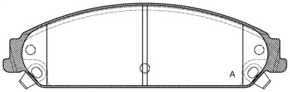 Комплект тормозных колодок (OPEN PARTS: BPA1128.08)