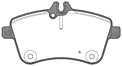 Комплект тормозных колодок (OPEN PARTS: BPA1130.00)