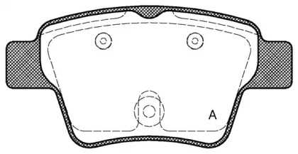 Комплект тормозных колодок (OPEN PARTS: BPA1138.00)