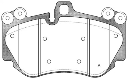 Комплект тормозных колодок (OPEN PARTS: BPA1140.00)