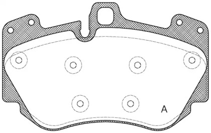 Комплект тормозных колодок (OPEN PARTS: BPA1140.10)