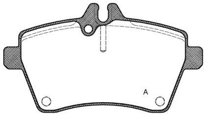 Комплект тормозных колодок (OPEN PARTS: BPA1144.00)