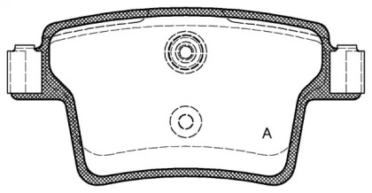 Комплект тормозных колодок (OPEN PARTS: BPA1149.10)