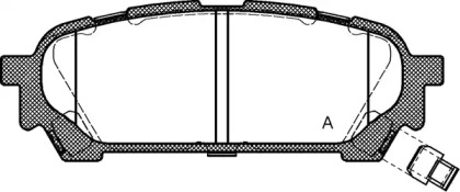 Комплект тормозных колодок (OPEN PARTS: BPA1176.01)