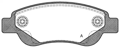 Комплект тормозных колодок (OPEN PARTS: BPA1177.00)