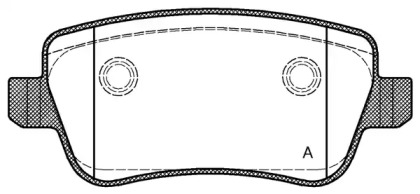 Комплект тормозных колодок (OPEN PARTS: BPA1178.00)