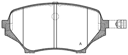 Комплект тормозных колодок (OPEN PARTS: BPA1189.01)