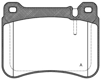 Комплект тормозных колодок (OPEN PARTS: BPA1193.00)