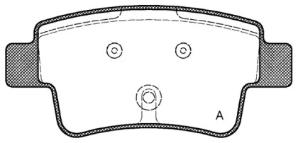 Комплект тормозных колодок (OPEN PARTS: BPA1198.00)