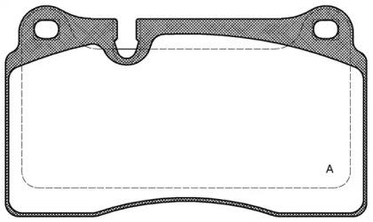 Комплект тормозных колодок (OPEN PARTS: BPA1200.00)