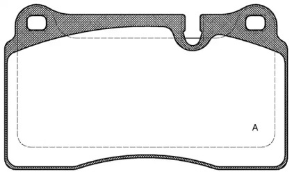 Комплект тормозных колодок (OPEN PARTS: BPA1200.10)