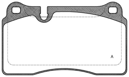 Комплект тормозных колодок (OPEN PARTS: BPA1200.30)