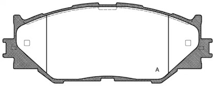 Комплект тормозных колодок (OPEN PARTS: BPA1201.00)