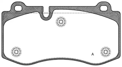 Комплект тормозных колодок (OPEN PARTS: BPA1202.00)