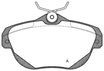 Комплект тормозных колодок (OPEN PARTS: BPA1203.00)