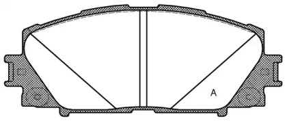 Комплект тормозных колодок (OPEN PARTS: BPA1224.10)