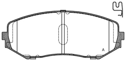 Комплект тормозных колодок (OPEN PARTS: BPA1225.02)