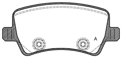 Комплект тормозных колодок (OPEN PARTS: BPA1236.00)