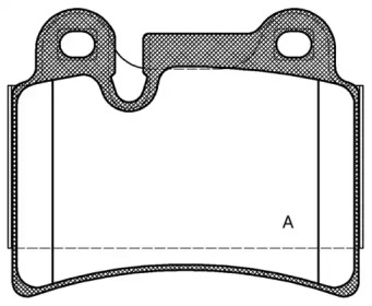 Комплект тормозных колодок (OPEN PARTS: BPA1240.00)