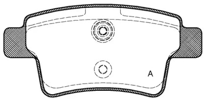 Комплект тормозных колодок (OPEN PARTS: BPA1241.00)