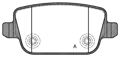 Комплект тормозных колодок (OPEN PARTS: BPA1256.00)