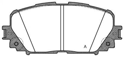 Комплект тормозных колодок (OPEN PARTS: BPA1258.00)