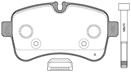 Комплект тормозных колодок (OPEN PARTS: BPA1282.00)