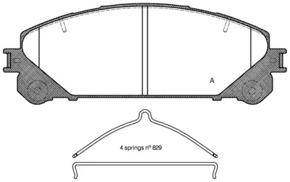 Комплект тормозных колодок (OPEN PARTS: BPA1312.00)