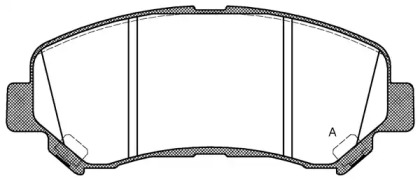 Комплект тормозных колодок (OPEN PARTS: BPA1318.00)