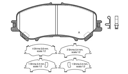 Комплект тормозных колодок (OPEN PARTS: BPA1318.22)