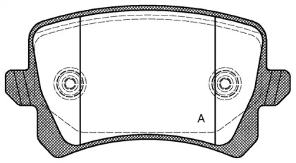 Комплект тормозных колодок (OPEN PARTS: BPA1342.00)