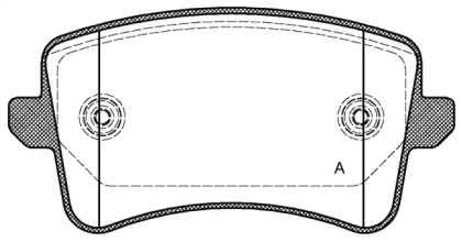 Комплект тормозных колодок (OPEN PARTS: BPA1343.00)