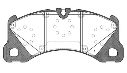 Комплект тормозных колодок (OPEN PARTS: BPA1345.40)