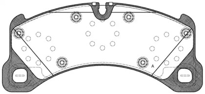 Комплект тормозных колодок (OPEN PARTS: BPA1345.50)