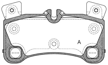 Комплект тормозных колодок (OPEN PARTS: BPA1346.00)