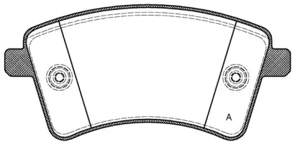 Комплект тормозных колодок (OPEN PARTS: BPA1351.00)