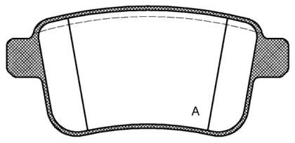 Комплект тормозных колодок (OPEN PARTS: BPA1352.00)