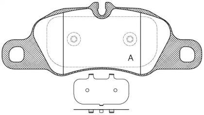 Комплект тормозных колодок (OPEN PARTS: BPA1366.00)