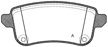 Комплект тормозных колодок (OPEN PARTS: BPA1387.10)